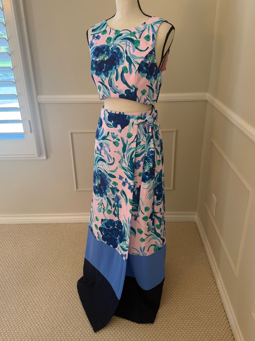 Matching top + maxi wrap skirt set from Lilly Pulitzer